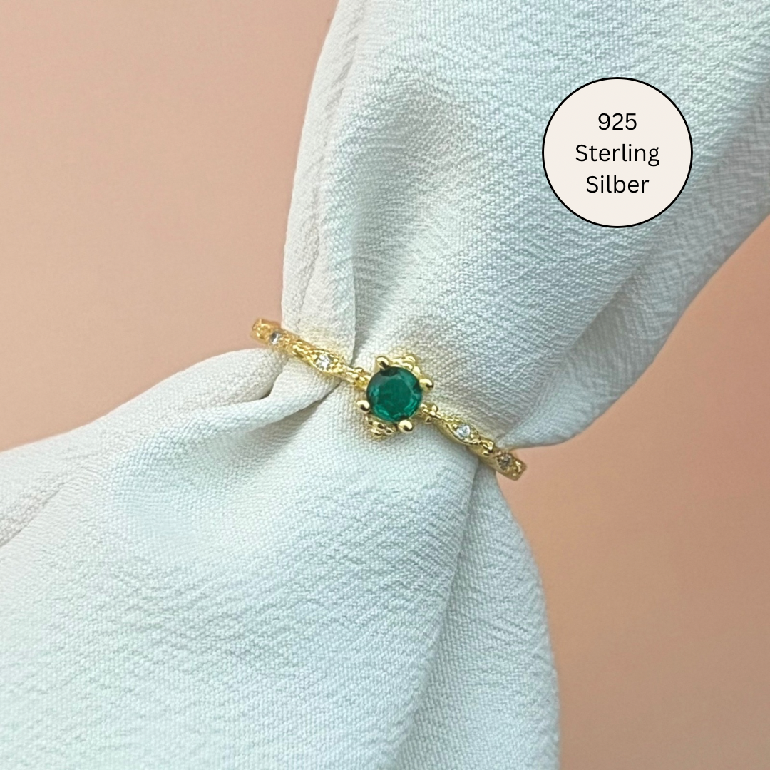 Ring Vintage Smaragd