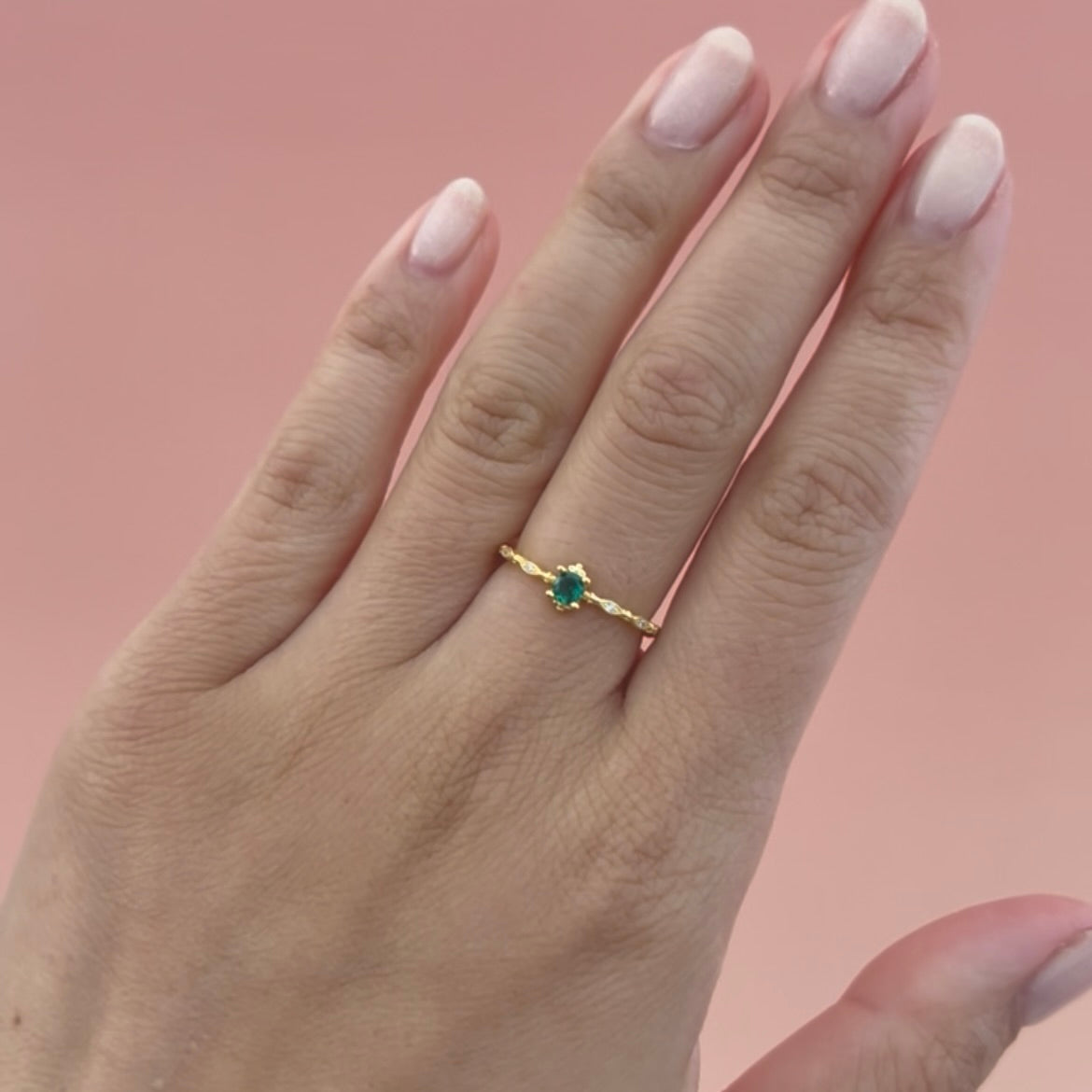 Ring Vintage Smaragd