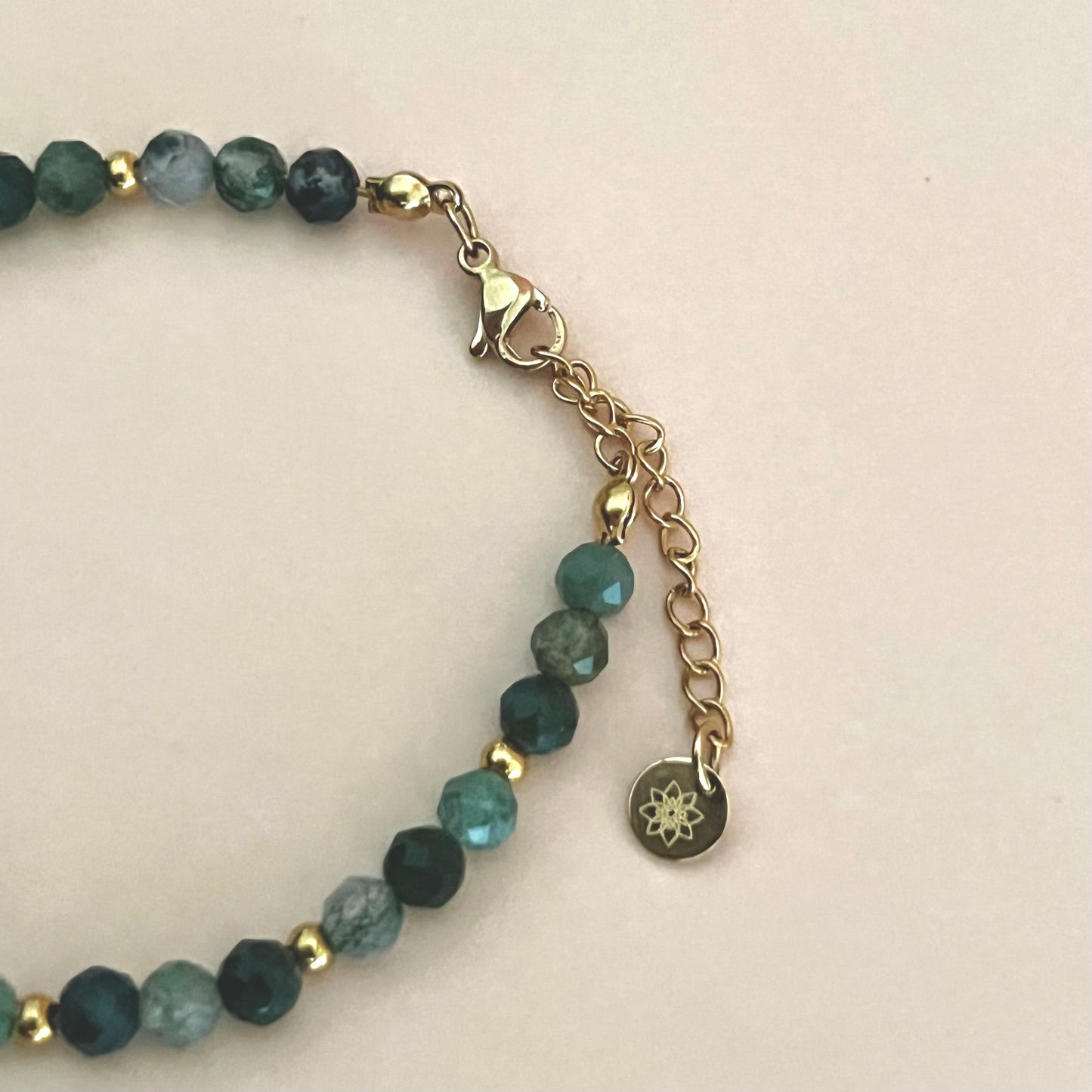 Edelstein Armband MOOSACHAT personalisiert
