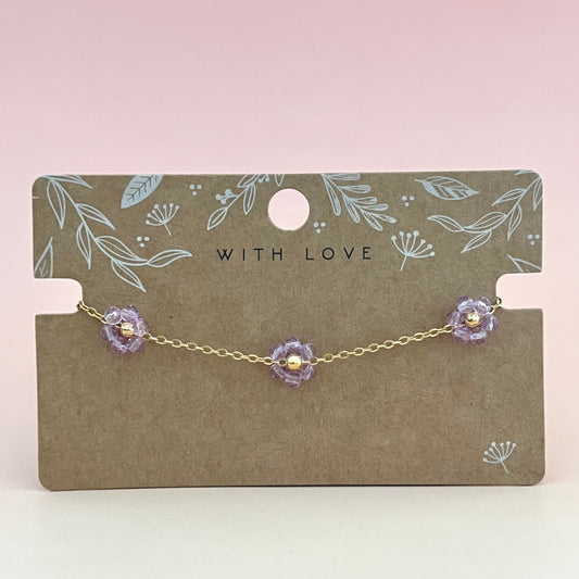 Armband Flower Lila