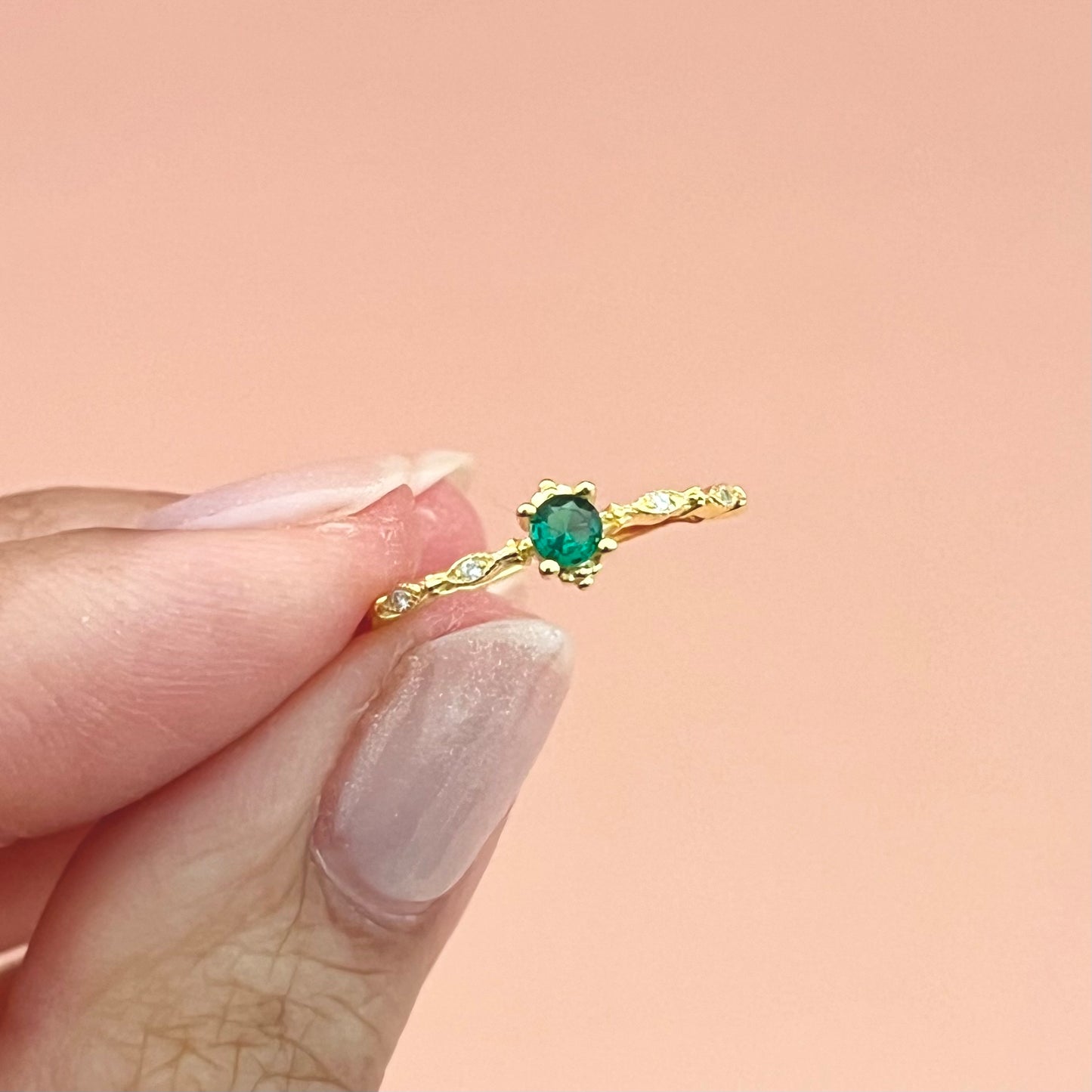 Ring Vintage Smaragd