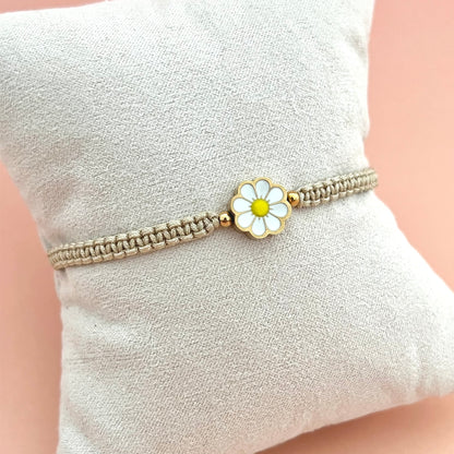 Armband Daisy Makramee