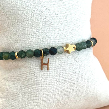 Edelstein Armband MOOSACHAT personalisiert