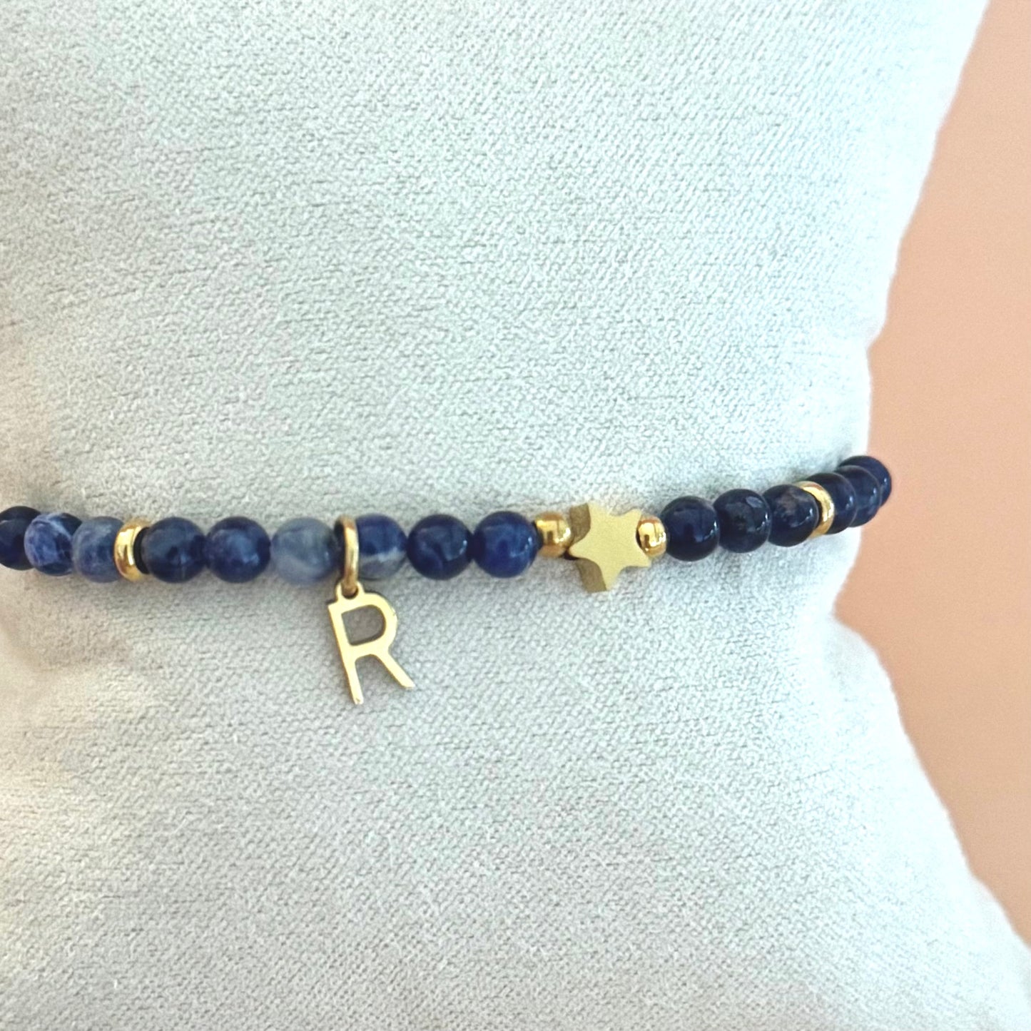 Edelstein Armband SODALITH personalisiert