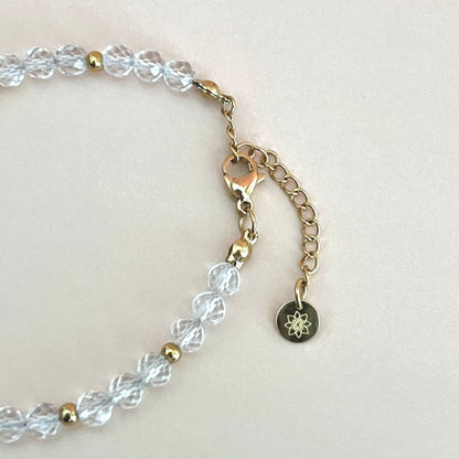 Edelstein Armband BERGKRISTALL personalisiert