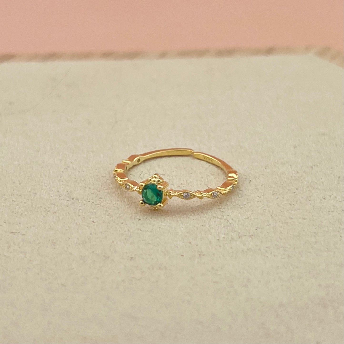Ring Vintage Smaragd