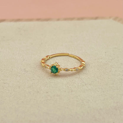 Ring Vintage Smaragd