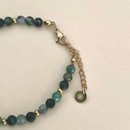 Edelstein Armband MOOSACHAT personalisiert