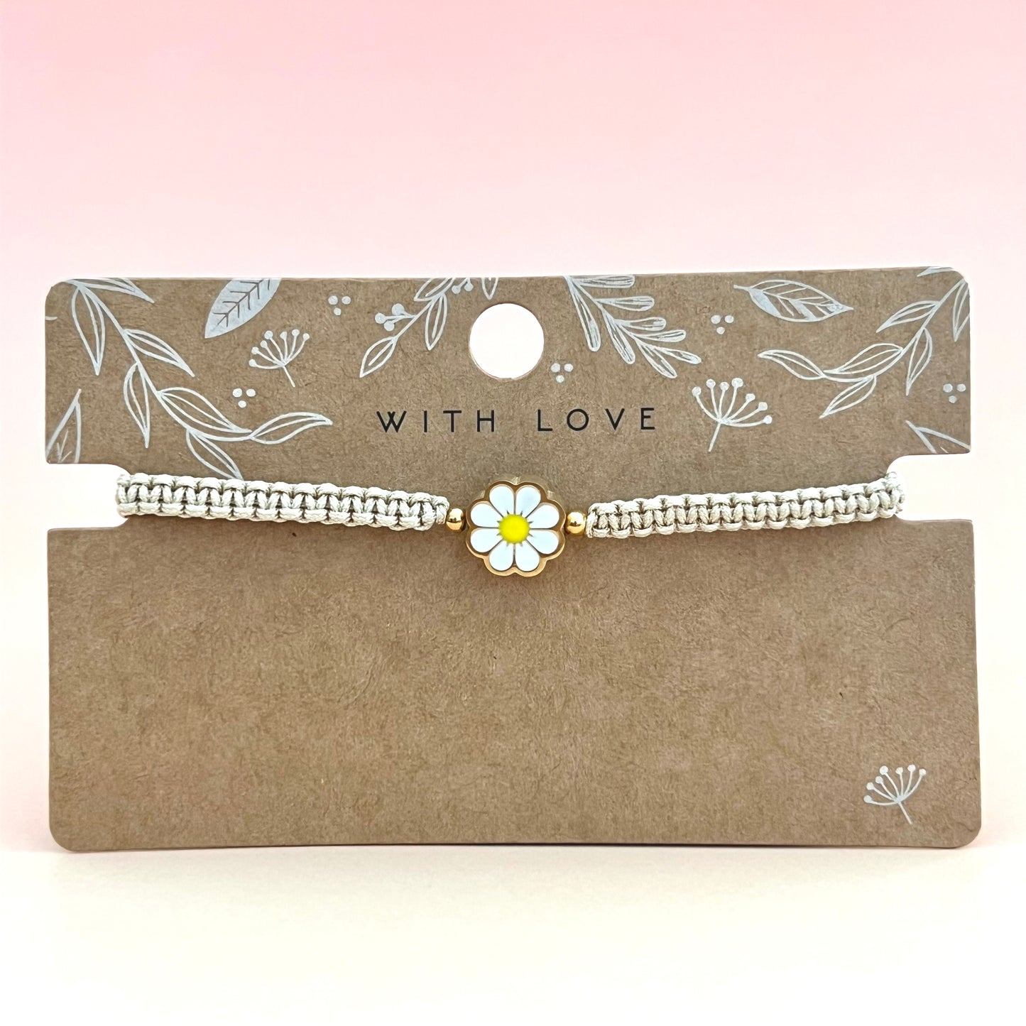 Armband Daisy Makramee